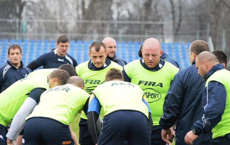 VIDEO Naţionala de rugby pregăteşte meciul cu Georgia, iar fanii ostili se aud din difuzor