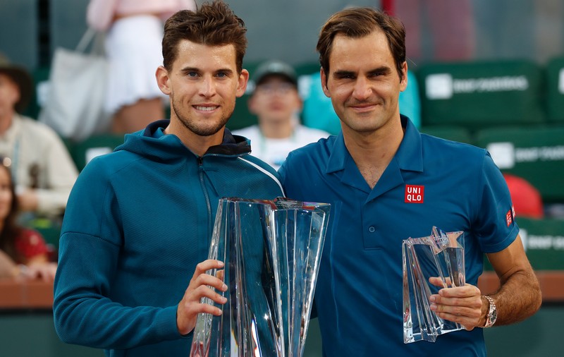 Roger Federer - Dominic Thiem, 6-3, 3-6, 5-7, în finala Mastersului 1.000 de la Indian Wells