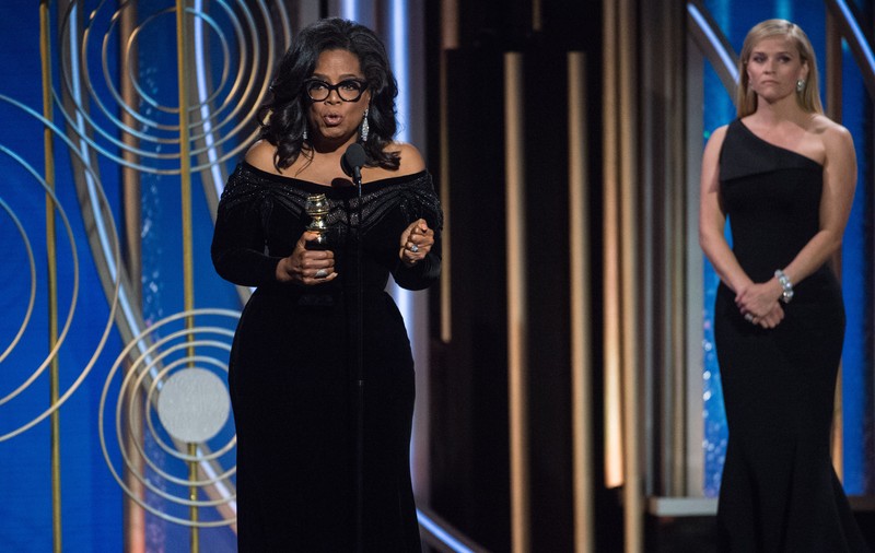 Oprah Winfrey, discurs emoționanant la Globurile de Aur. Scandalul hărțuirilor sexuale a dominat gala
