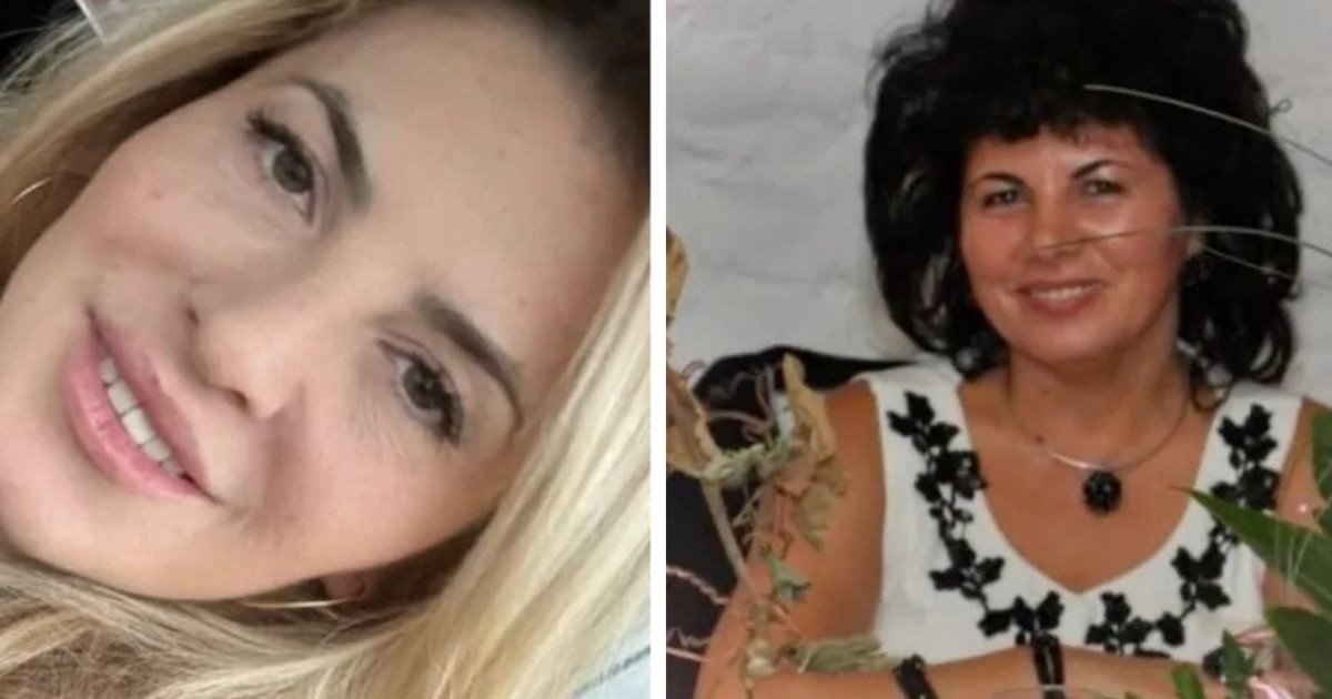 Colaj din două fotografii, în stânga prim-plan cu Amiana Păștină, cu părul blond, iar în dreapta mama ei, Codruța Notar, cu părul brunet