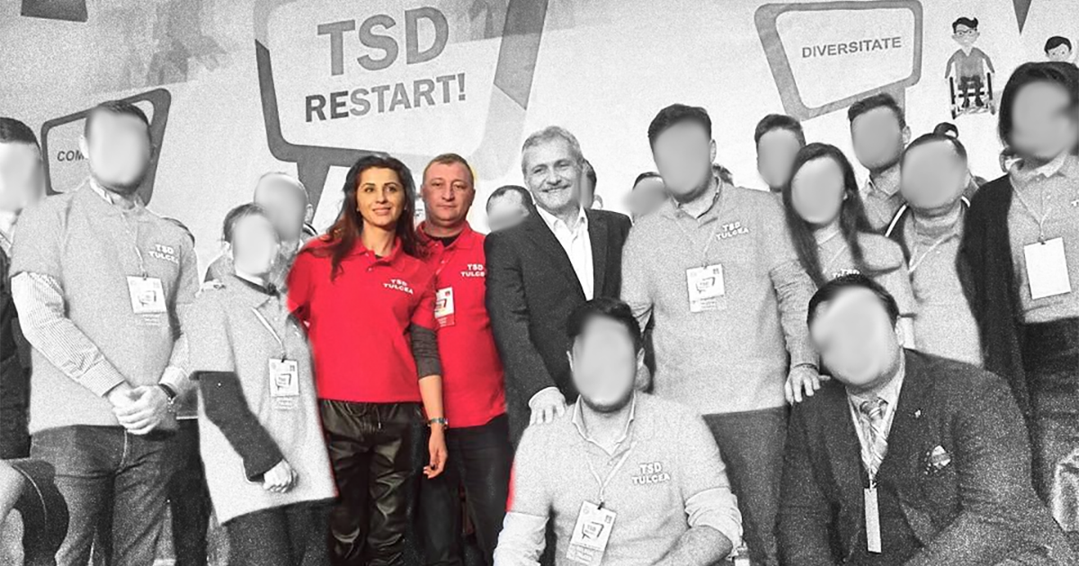 Radu Alexe și Mirela Furtună în anul 2015 la un eveniment TSD Tulcea alături de Liviu Dragnea