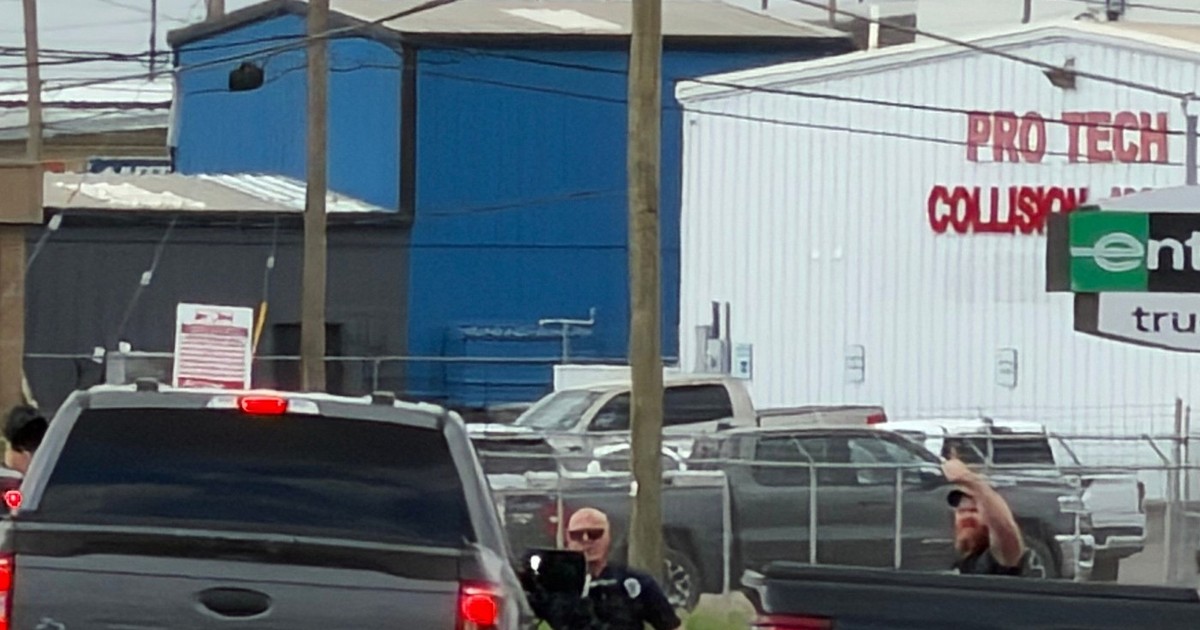 Law enforcement responds to an active shooting on Friday, June 12, 2026, in Midland, Texas.