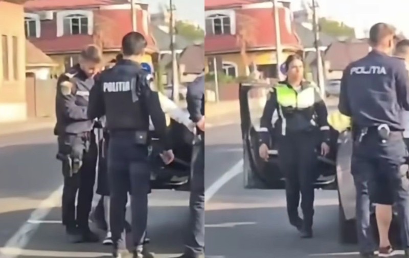 Un șofer drogat a fost prins la volan, în Mureș Abia se ținea pe picioare. Sursă foto: Colaj foto/ Facebook /Sindicatul Europol.