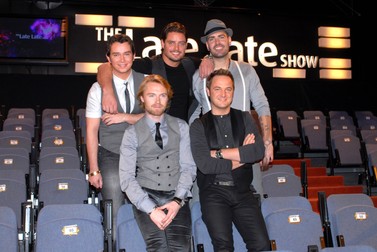 Stephen Gately, Keith Duffy, Shane Lynch, Ronan Keating and Mikey Graham of Boyzone appear on RTE Television's 'The Late Late Show' in Dublin, Ireland - 23 November 2007 FAMOUS PICTURES AND FEATURES AGENCY 13 HARWOOD ROAD LONDON SW6 4QP UNITED KINGDOM tel +44 (0) 20 7731 9333 fax +44 (0) 20 7731 9330 e-mail info@famous.uk.com FAM21947