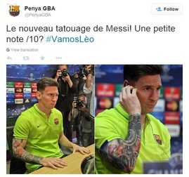 Tatuajul lui Messi