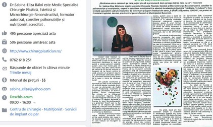 Sabina Eliza Băloi, doctorul care produce pe firma sa emisiunea online