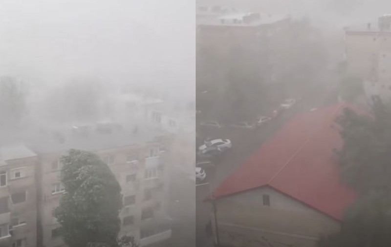 Nou mesaj RO-ALERT de alertă extremă a fost emis către locuitorii din Galați. Localitățile în care plouă torențial