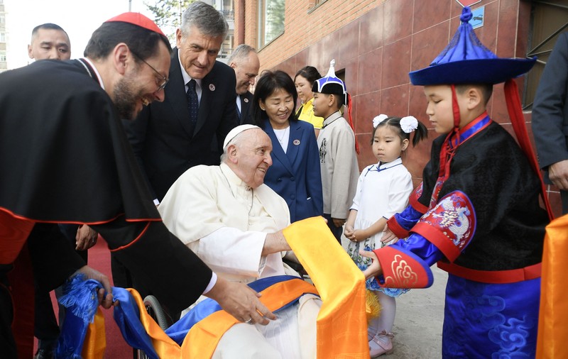 Vizita Papei Francisc în Mongolia: Un zbor de 10 ore și 8.000 de km pentru cei 1.500 de catolici din țară