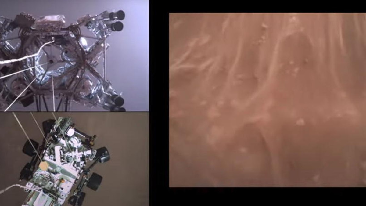 NASA a prezentat primele imagini video de pe Marte (foto EPA)