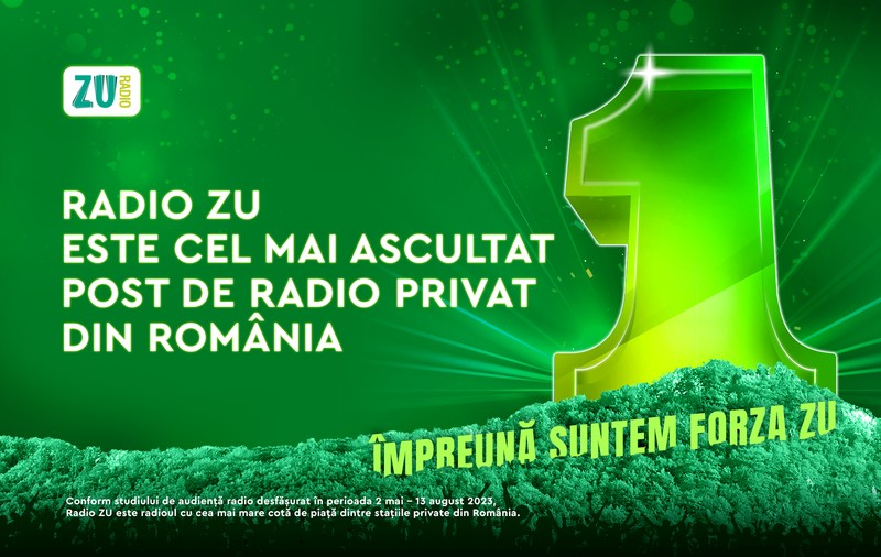 Radio ZU este cel mai ascultat post de radio privat din România. Forza ZU este adevărata forță!