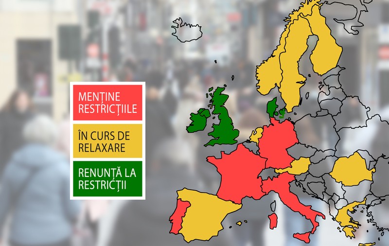 Mai multe țări europene au anunțat că renunță la restricțiile anti-COVID. Unde au rămas cele mai stricte reguli