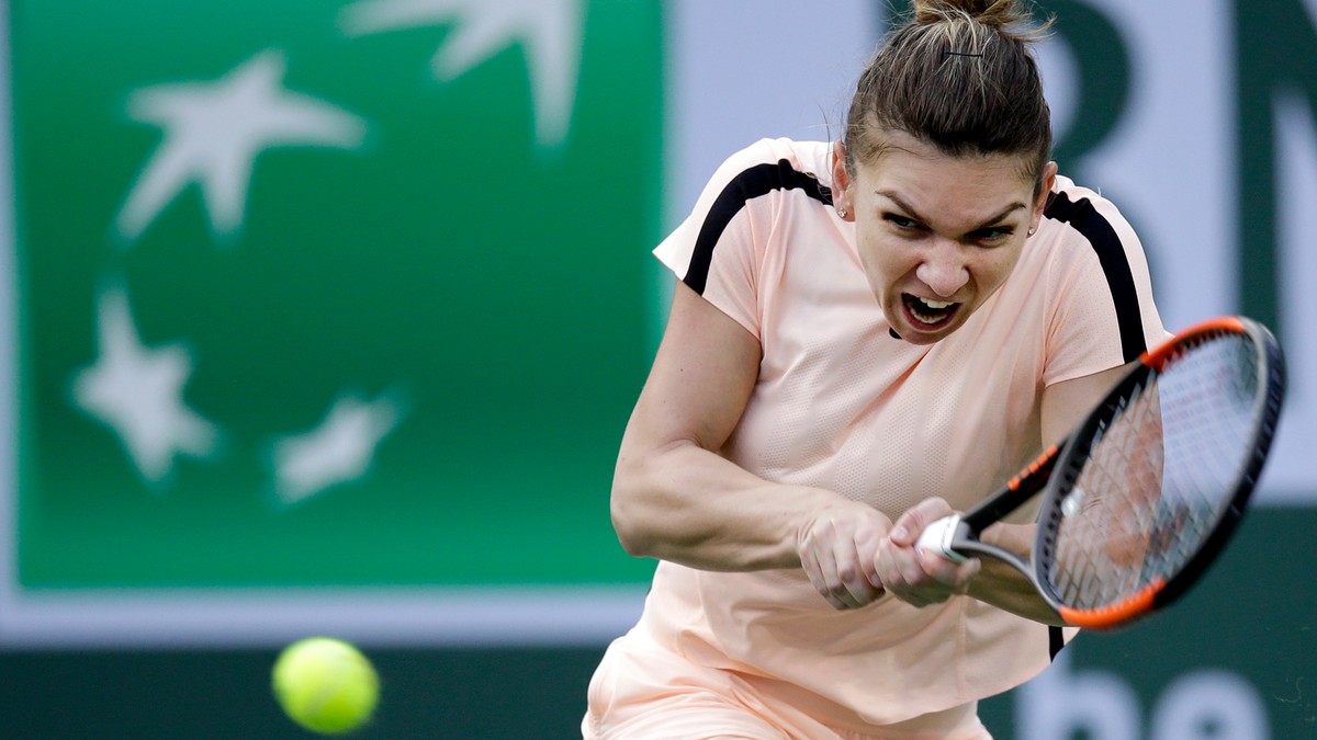 Gest nesportiv al Carolinei Dolehide în meciul cu Simona Halep de la Indian Wells. Americanca i-a tras una în piept în războiul sânilor!