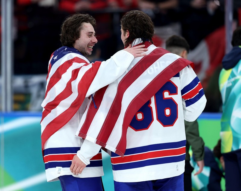 SUA câștigă aurul olimpic după 46 de ani. Jack Hughes a decis finala cu Canada în prelungiri