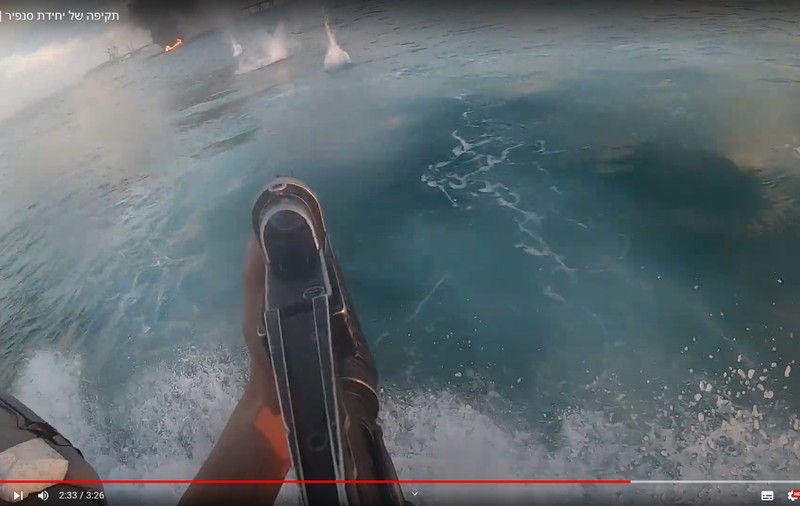 Imagini cu Marina militară israeliană dejucând o infiltrare pe mare a militanților Hamas, în dimineața asaltului | VIDEO