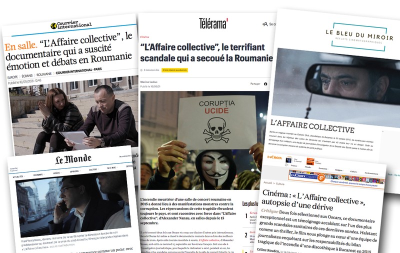Presa din Franța despre filmul Colectiv. Le Monde: „O dramă criminală shakespeariană demnă de un thriller”