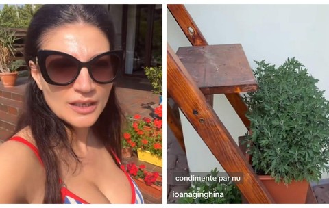 Imagini cu grădina Ioanei Ginghină. Ce legume a cultivat vedeta și cine se ocupă de ele. „Să nu ziceți că nu fac nimic. Am zis să vă arăt”