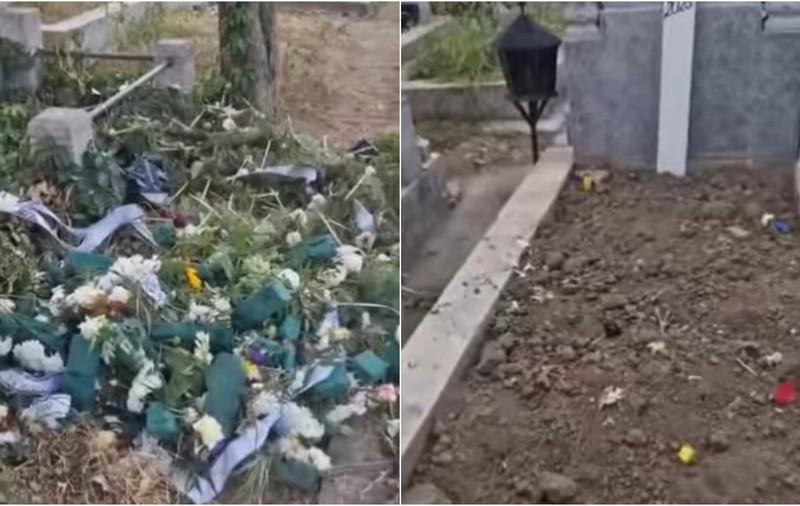 Mormintele sunt vandalizate, spre durerea celor care-și plâng oamenii dragi, în Ploiești | VIDEO
