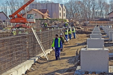 Șantierul stadionului din Târgoviște
