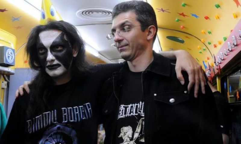 Miron Panaitescu, stânga, și Dan Condrea