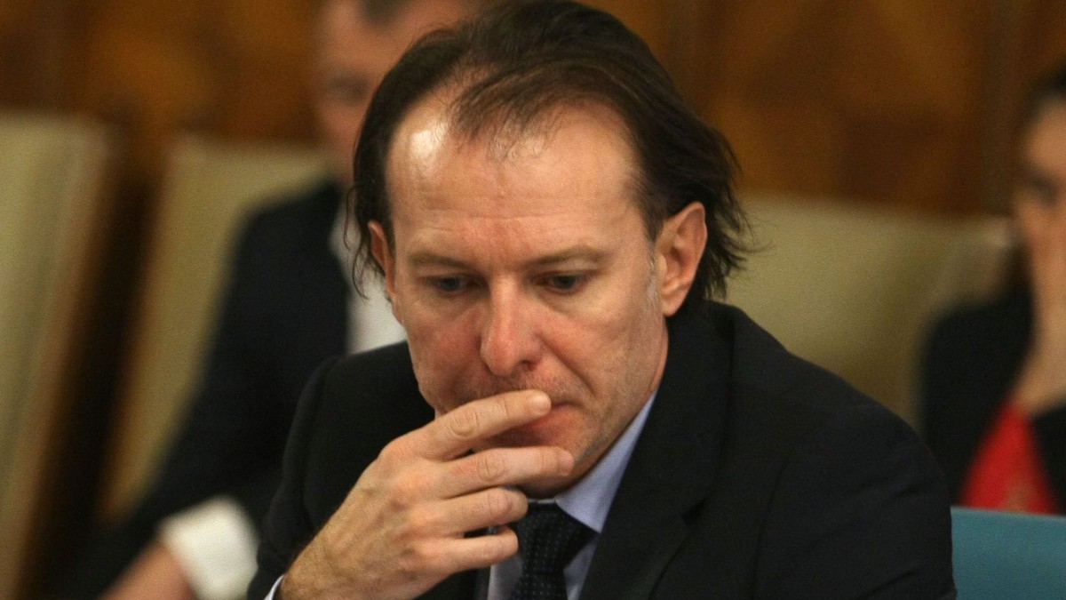 Cîțu: Estimarea Comisiei Europene privind scăderea economică de 6% a României este prea pesimistă. Florin Cîțu în costum, îngrijorat