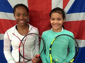 Emma Răducanu, la 13 ani alături de Lauryn John Baptiste Foto: HEPTA