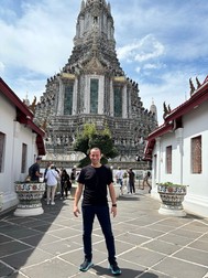 Andrei Mihai în Bangkok, Thailanda. Foto: arhivă personală