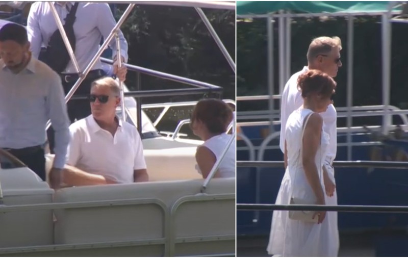 Klaus Iohannis, în vizită în Delta Dunării. Șeful statului și soția sa, Carmen, au făcut o plimbare cu barca