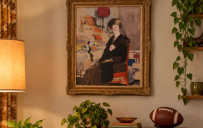 O pictură vândută cu peste 200.000 de euro la licitație fusese cumpărată cu 86 de euro. Sursă foto: X/End3of6Days9 (Helen) 🇺🇸.