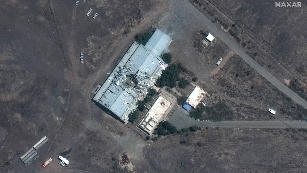 imagini din satelit ale Maxar Technologies arata un site nuclear iranian dsitrus