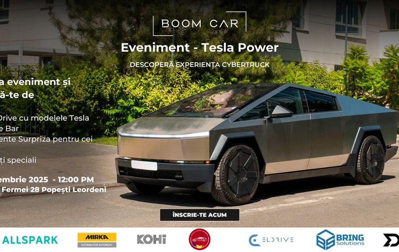 Tesla te așteaptă la test drive: Boom Car Service deschide porțile pentru pasionații de tehnologie