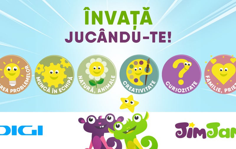 Televiziunea JimJam a introdus un nou sistem de iconițe de învățare, în sprijinul părinților