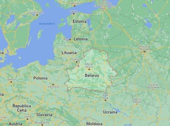 Balticii sunt îngrijorați de mobilizarea militară rusă din Belarus | Foto: Google Maps