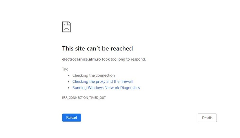 Accesarea site-ului programului nu este posibilă în acest moment