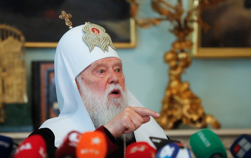 Patriarhul Kievului, care a spus în martie că pandemia e „pedeapsă divină pentru căsătoriile homosexuale”, a fost internat cu COVID-19