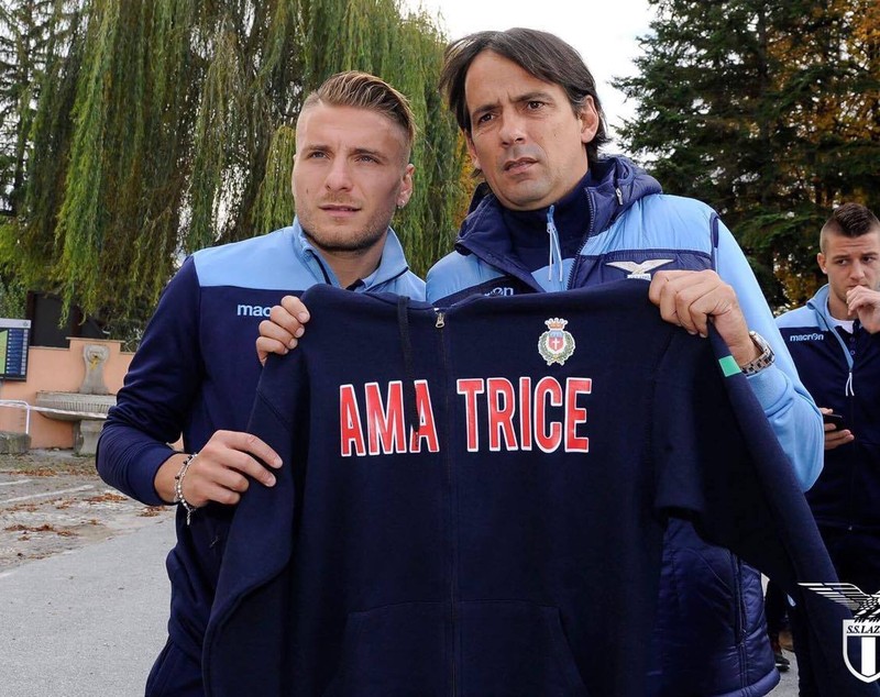 Ștefan Radu și colegii de la Lazio au mers să vadă dezastrul de la Amatrice. Patronul Lotito a copilărit acolo | GALERIE FOTO