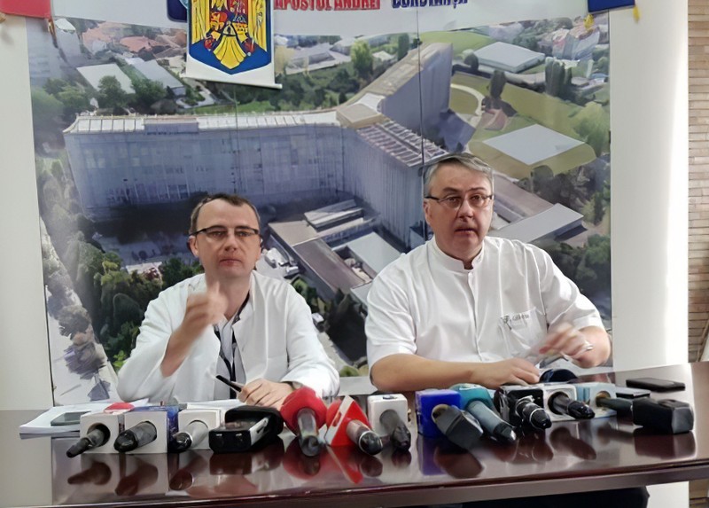 Bogdan Obadă (stânga) şi Cătălin Grasa au explicat ce s-a întâmplat