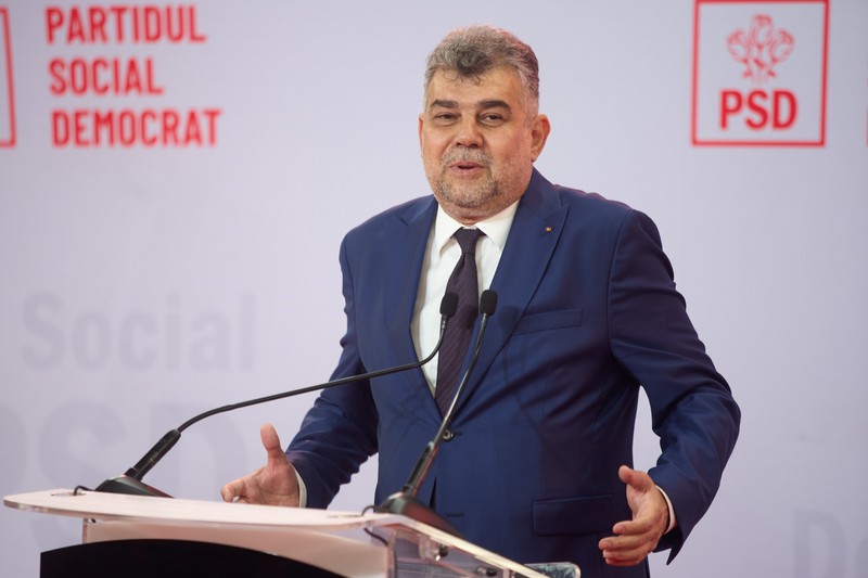 Președintele PSD și premierul Marcel Ciolacu. Foto: Shutterstock