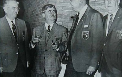 Paul Tomiță, al doilea din stânga, la un turneu din Roma, în 1968