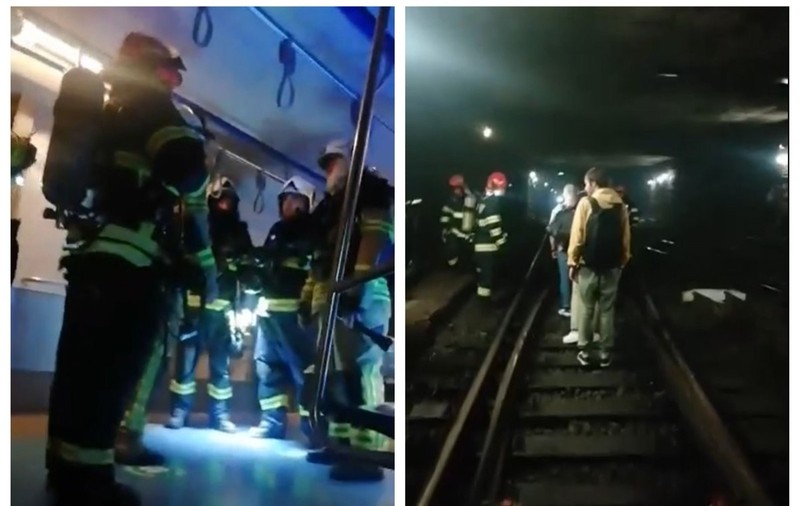 VIDEO | Imagini cu evacuarea călătorilor din metroul cuprins de fum