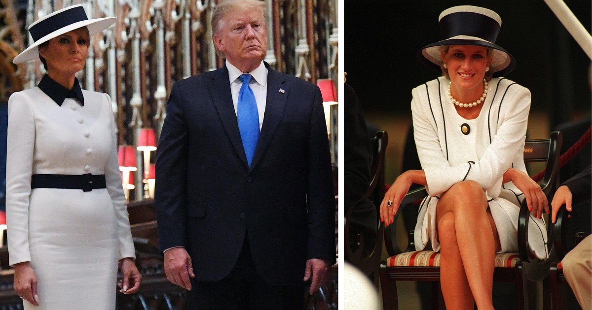 Ținuta aleasă de Melania Trump pentru vizita din Marea Britanie, inspirată de vestimentațiile Prințesei Diana