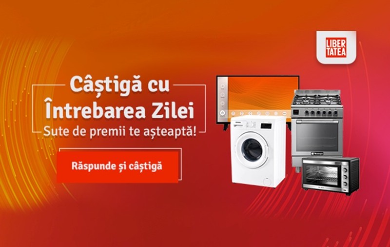 CONCURS LIBERTATEA: câștigă sute de premii cu „Întrebarea Zilei”