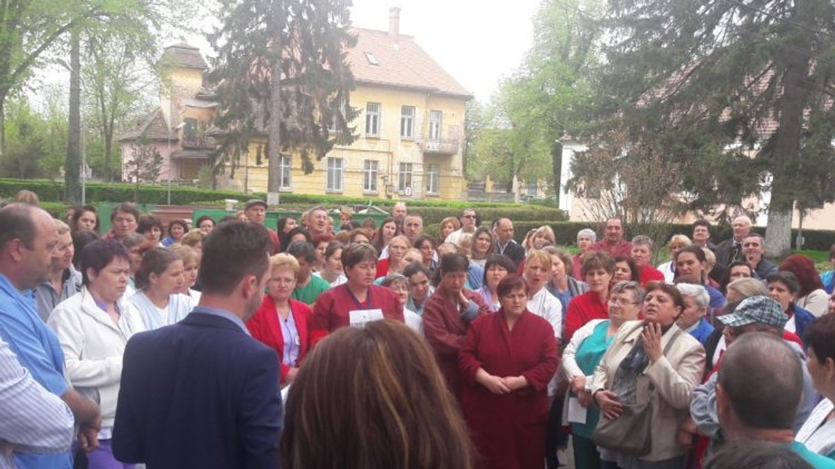 Protest la Spitalul de Pneumoftiziologie din Sibiu