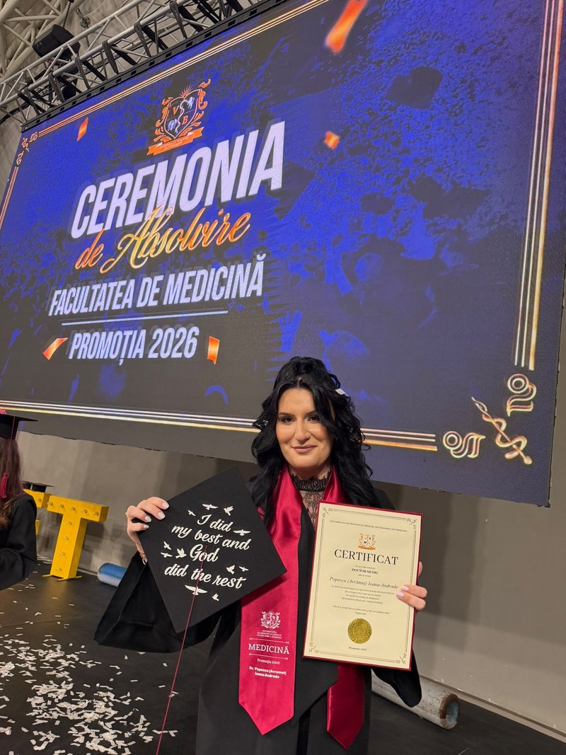 Ioana nu s-a gândit niciodată să renunțe. „Faptul că am devenit mamă nu mi-a diminuat dorința, dimpotrivă, mi-a dat și mai multă motivație”, spune ea. Sursa foto arhivă personală