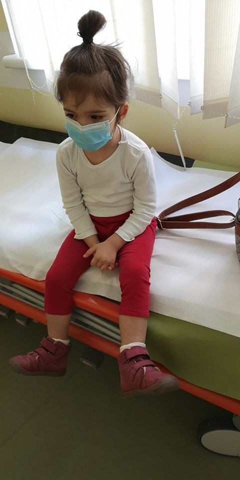 Roberta Pană, în ”izolatorul” de la spital.