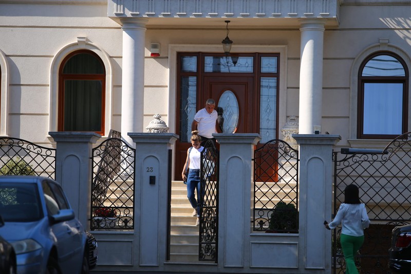 Simona Halep a plecat de la locuința părinților ei, în jurul orei 11.00
