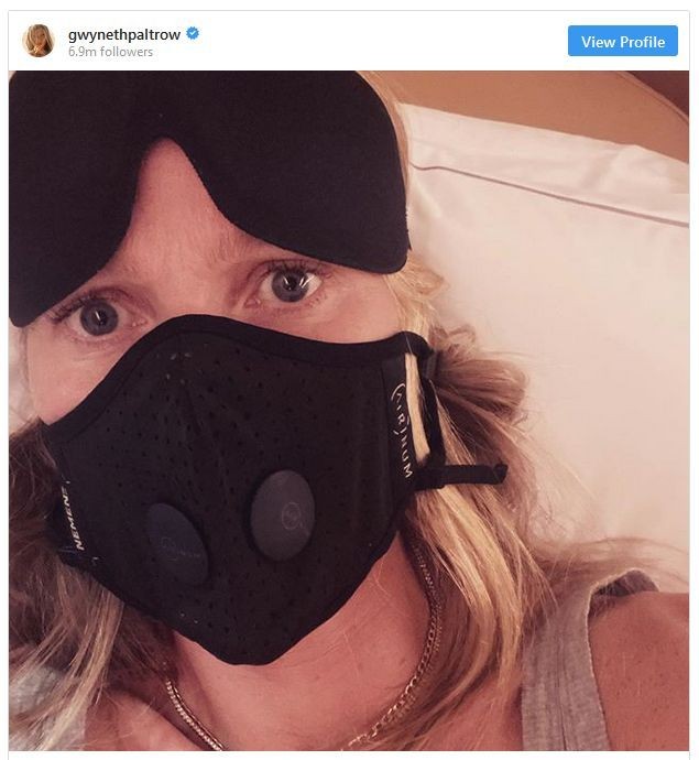 Gwyneth Paltrow, în avion