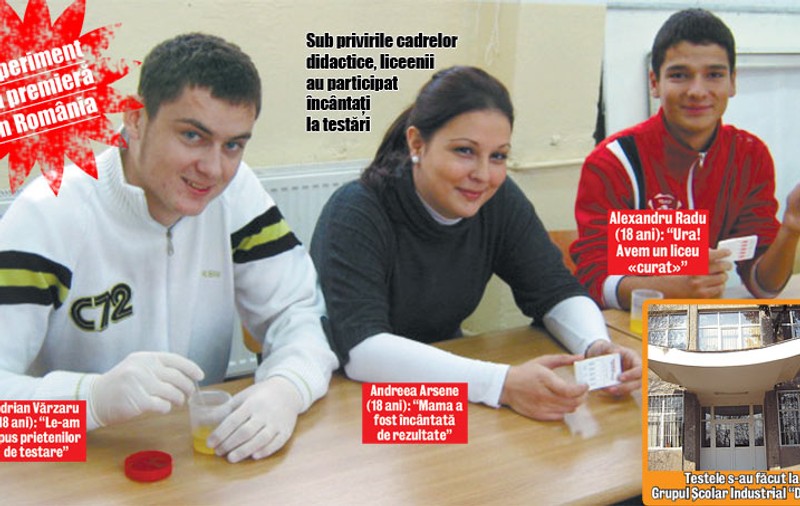 Liceeni testaţi antidrog
