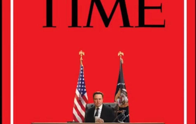 Elon Musk, pe coperta revistei Time, în Biroul Oval, în locul lui Donald Trump. Cum a reacționat președintele SUA