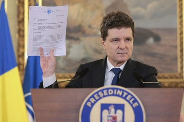 Președintele Nicușor Dan susține declarații de presă pe tema sistemului de justiție din România. Foto: George Călin / Inquam Photos