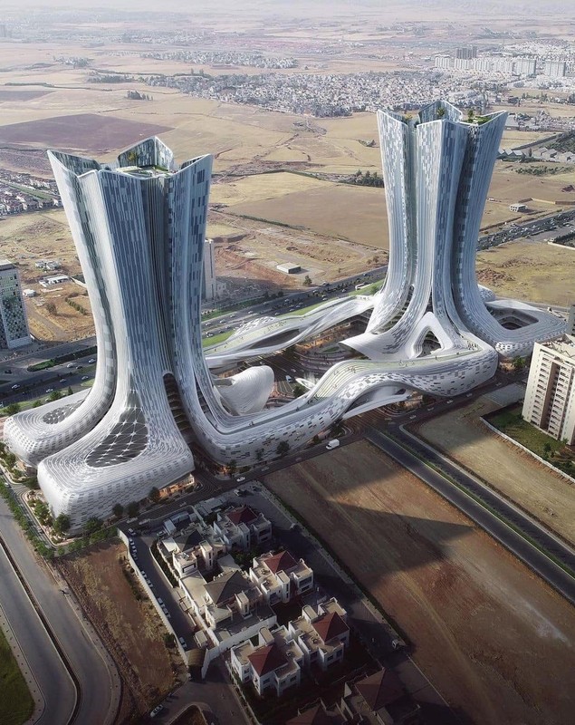 „Orașul viitorului" se construiește în Irak. Cum arată proiectul rezidențial cu zgârie-nori de 46 de etaje, grădini și heliporturi
